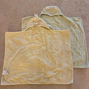 Pottery Barn Baby critter hood towels